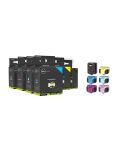 Geschikt HP 363 serie compatible Complete set van 6 cartridges van Inktmedia