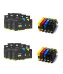 Geschikte Epson 604XL Inktcartridge Multipack (10 stuks) – 4x Zwart + Cyaan, Magenta & Geel – Hoge Capaciteit | Inktmedia