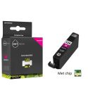 Geschikt Canon CLI-526M inktcartridge Magenta MET CHIP van Inktmedia