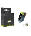 Geschikt Canon PGI-520BK inktcartridge Zwart MET CHIP van Inktmedia 