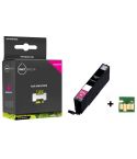 Geschikt Canon CLI-551M XL inktcartridge Magenta MET CHIP van Inktmedia