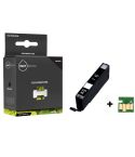 Geschikt Canon CLI-551BK XL inktcartridge Zwart MET CHIP van Inktmedia