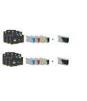 Geschikt AANBIEDING Brother LC-1000/970 serie 10x compatible cartridges van Inktmedia