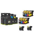 Geschikt aanbieding brother lc-223 / lc-221 xl lc223 serie 10x cartridges van inktmedia cartridge