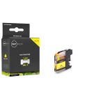 Geschikt Brother LC-12EY inktcartridge geel met chip van Inktmedia