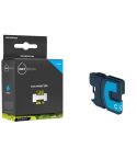 Geschikt Brother LC-980C   inktcartridge Cyaan  van Inktmedia