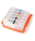 Geschikt Canon Pgi-570 & Cli-571 XL serie Navulbare cartridges met ARC chip van Inktmedia