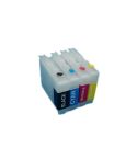 Geschikt Brother LC-1000 / 970 Set Navulbare cartridges van Inktmedia 