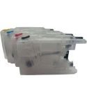 Geschikt Brother LC-1220 LC-1240 Lc1280 Navulbare cartridges van Inktmedia