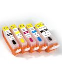 Geschikt Canon Pgi-525 & Cli-526 serie Navulbare cartridges  met ARC chip van Inktmedia