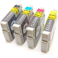 Geschikt Epson 29XL Set  T2991, T2992, T2993, en T2994 Reinigings inktcartridges van Inktmedia