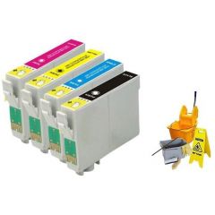 Geschikt Epson 18  18XL T1806  T1816 serie Reinigings inktcartridges van Inktmedia